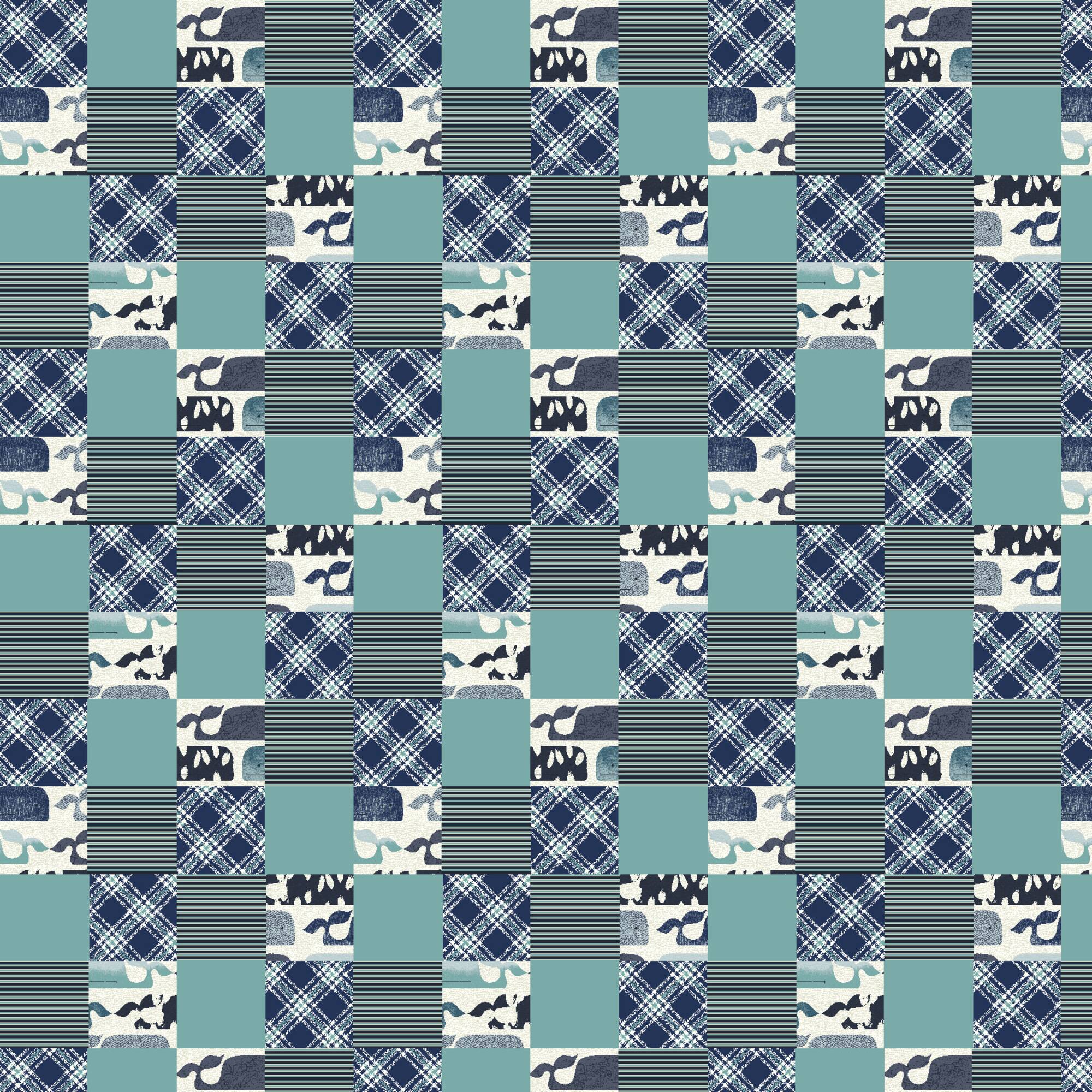 Springs Creative Baby Whale Patches Multi Substrate Fabric